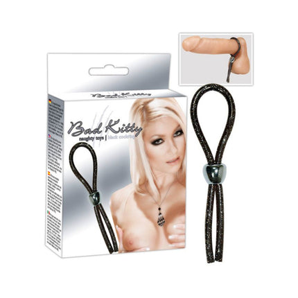 Bad Kitty White Box cock ring black - OhYouLuckyDuck.com.au