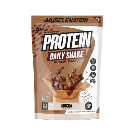 Muscle Nation Daily Shake Mocha 25 Serves - OhYouLuckyDuck.com.au