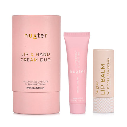 Huxter Lip & Handcream Duo White Peony & Cashmere