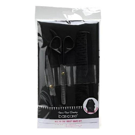 Basicare 4-Piece All In One Must Have Kit Haircutting Tools - OhYouLuckyDuck.com.au