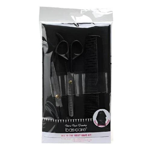 Basicare 4-Piece All In One Must Have Kit Haircutting Tools - OhYouLuckyDuck.com.au
