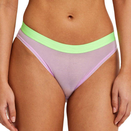 Kayser Be You High Cut Mesh Brief - Cotton Candy Lime - OhYouLuckyDuck.com.au