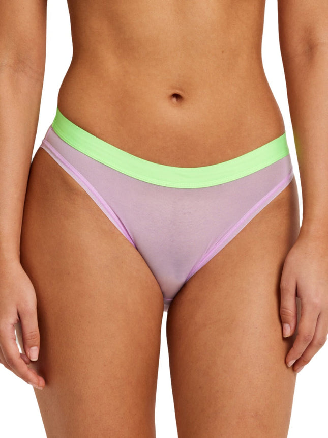 Kayser Be You High Cut Mesh Brief - Cotton Candy Lime - OhYouLuckyDuck.com.au