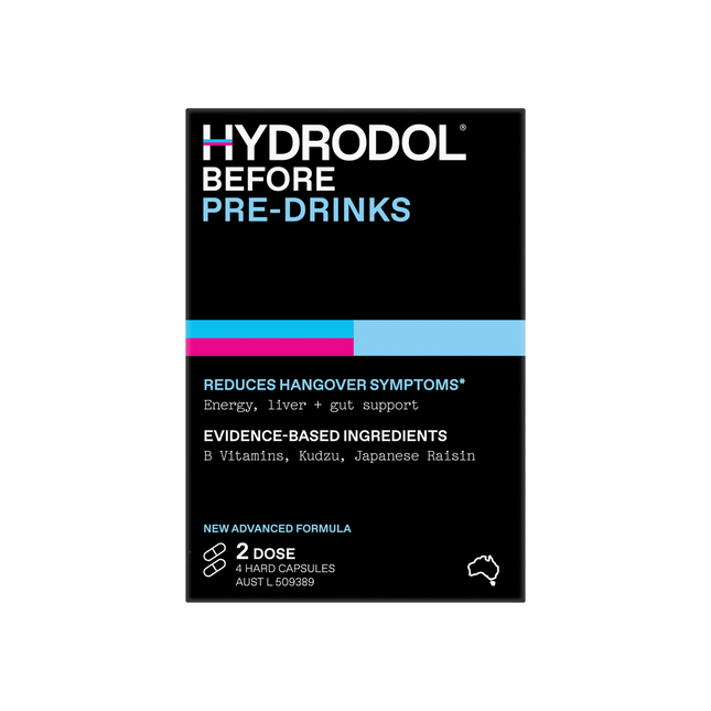Hydrodol Before Capsules for a Better Morning 4 Capsules