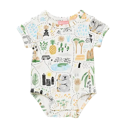 Halcyon Nights Big Adventures Short Sleeve Bodysuit For Kids