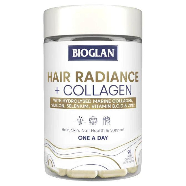 Bioglan Hair Radiance & Collagen Caps 90 Capsules - OhYouLuckyDuck.com.au
