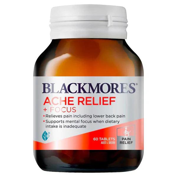 Blackmores Ache Relief + Focus 60 Tablets - OhYouLuckyDuck.com.au