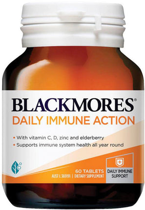 Blackmores Daily Immune Action 60 Tablets - OhYouLuckyDuck.com.au