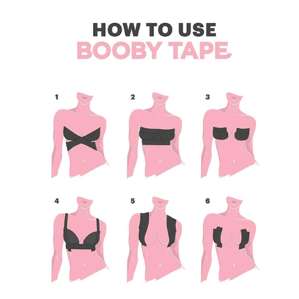 Booby Tape Black - OhYouLuckyDuck.com.au