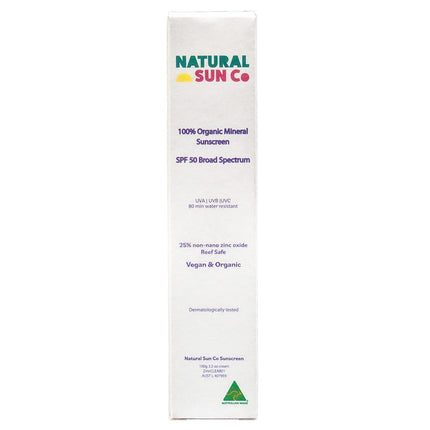 Natural Sun Co Mineral Sunscreen SPF 50 Plus 100G