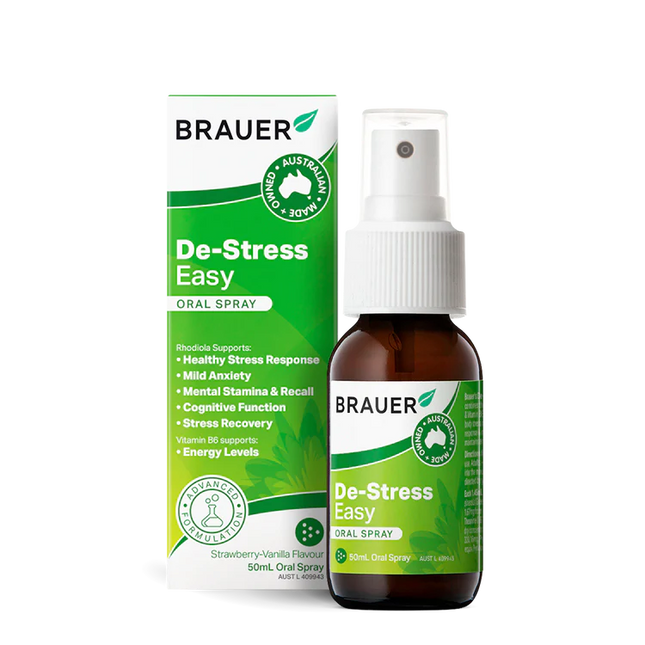 Brauer De-Stress Easy Oral Spray 50ml - OhYouLuckyDuck.com.au