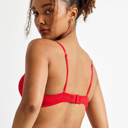 Kayser Brazilian Push Up Bra - Red - OhYouLuckyDuck.com.au