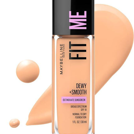 Maybelline New York Fit Me Dewy and Smooth Luminous Foundation - 130 Buff Beige 30mL - OhYouLuckyDuck.com.au