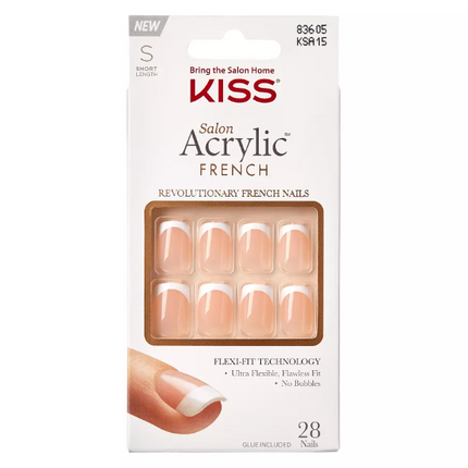 Kiss Salon Acrylic French Nails Bonjour KSA15