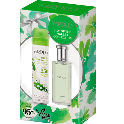 Yardley Lily Of The Valley EDT 50ML & Body Spray 2PC Set