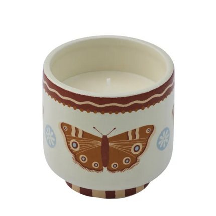 Nancy Vanilla Bean Scented Soy Wax Candle in Ceramic Jar 9x9CM