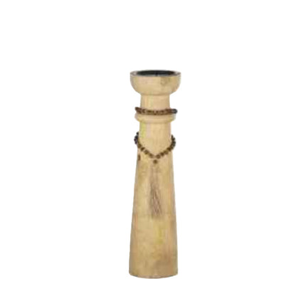 Filemu Natural Wood Candle Holder for Pillar Candles 10 x 40 CM