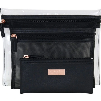 Wicked Sista Jenna Trio Purse Black