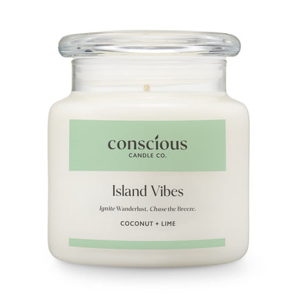 Conscious Candles Coconut and Lime Scented Soy Wax Candle 510G