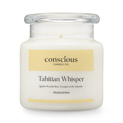 Conscious Candles Frangipani Scented Soy Wax Candle 510g