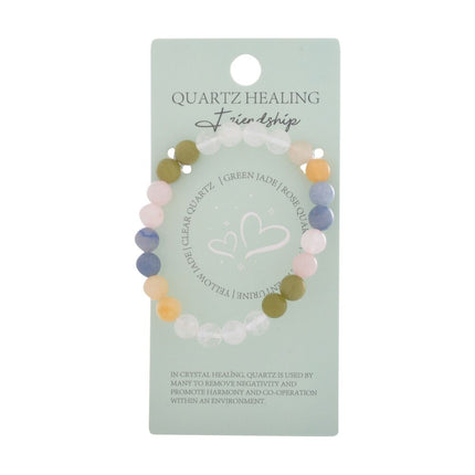 Gibson Gifts Quartz Bracelet Friendship Beaded Jewellery Multicoloured
