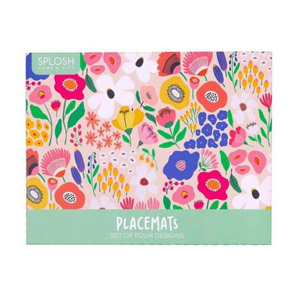 SPLOSH Billie Cork Backed Placemats Set of 4 34x26cm