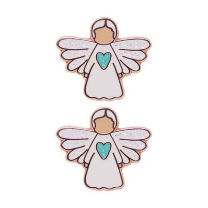 Splosh Angel Of Hope Keepsake Enamel Pin Rose Gold 2 Pack