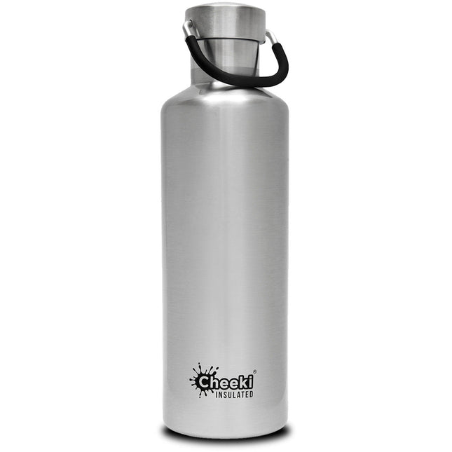 Cheeki Insulated Classic Bottle 600mL Silver