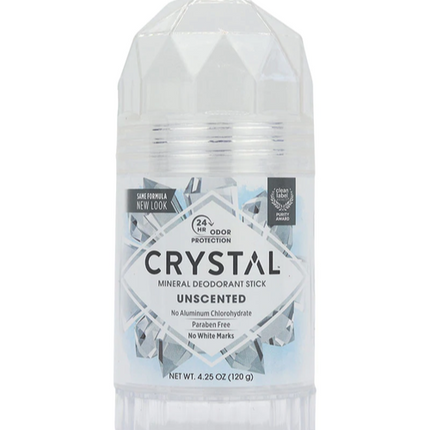 Crystal Mineral Deodorant Stick Unscented 120g