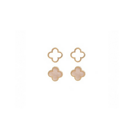 Studex Sensation C2 Clover Stud Earring Gold Plated