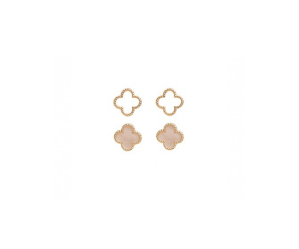 Studex Sensation C2 Clover Stud Earring Gold Plated