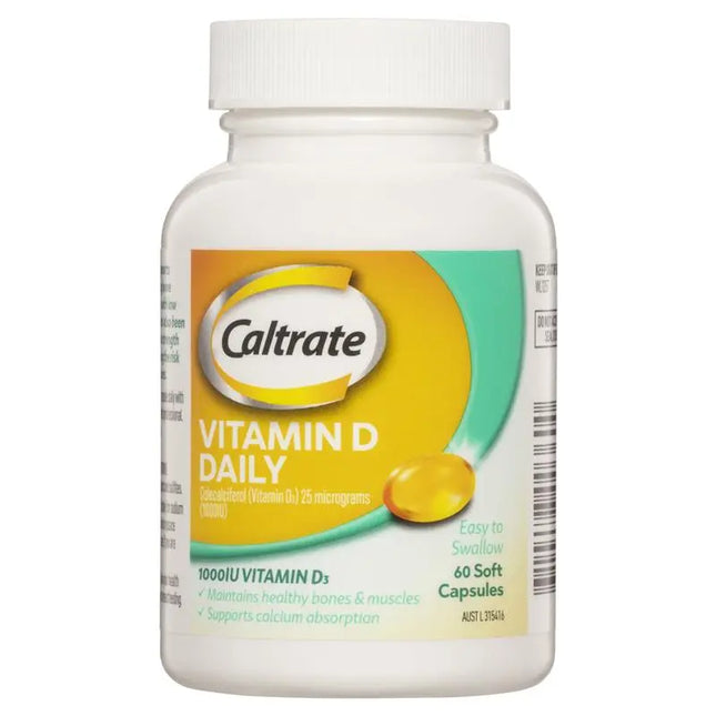 Caltrate Vitamin D Daily 60 Soft Capsules - OhYouLuckyDuck.com.au