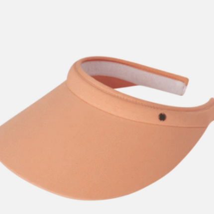 Kooringal The Sunglass D-sign Ladies Push On Visor Ellen in Coral Cotton Sun Hat with UPF 50 Plus Protection