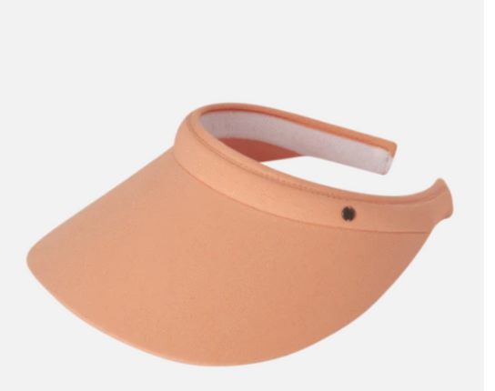 Kooringal The Sunglass D-sign Ladies Push On Visor Ellen in Coral Cotton Sun Hat with UPF 50 Plus Protection
