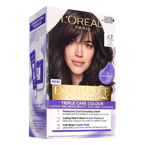 L'Oreal Excellence Cool Creme - 4.11 Ultra Ash Brown - OhYouLuckyDuck.com.au