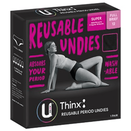 U by Kotex Thinx Reusable Period Undies Briefs Size 14-16 - OhYouLuckyDuck.com.au