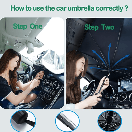 Car Windshield Sun Shade Umbrella - OhYouLuckyDuck.com.au