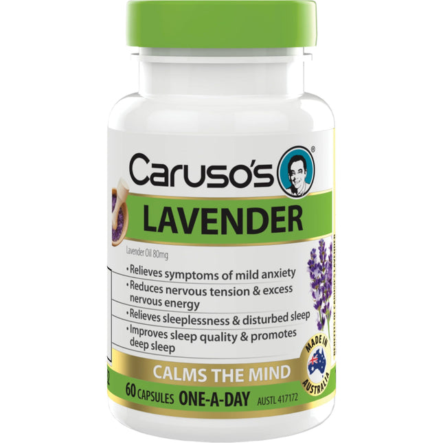 Caruso's Lavender Calms The Mind 60 Capsules