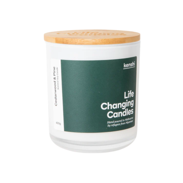 Kenshi Mid Size Scented Candle Cedarwood and Pine 220G