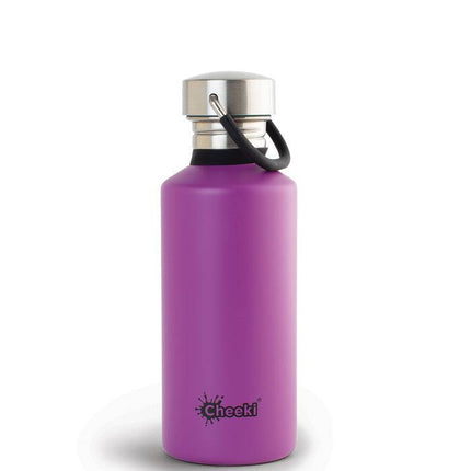 Cheeki Classic Single Wall Stainless Steel Bottle Purple 500ML