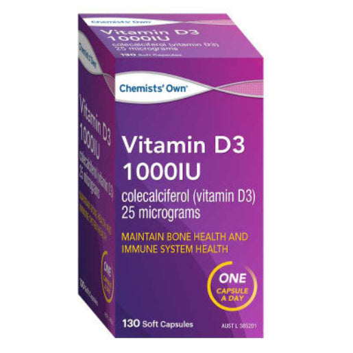 Chemists' Own Vitamin D 1000IU 130 Capsules