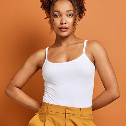 Kayser Clean Cut Modal Bodysuit - White - OhYouLuckyDuck.com.au