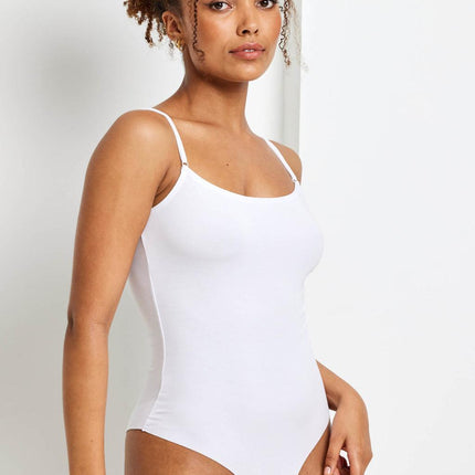 Kayser Clean Cut Modal Bodysuit - White - OhYouLuckyDuck.com.au