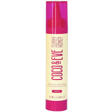Coco & Eve Sunny Honey Bronzing Face Drops Dark Tan Shade 30mL - OhYouLuckyDuck.com.au