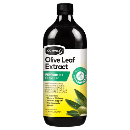 Comvita Olive Leaf Extract Peppermint 1l - OhYouLuckyDuck.com.au