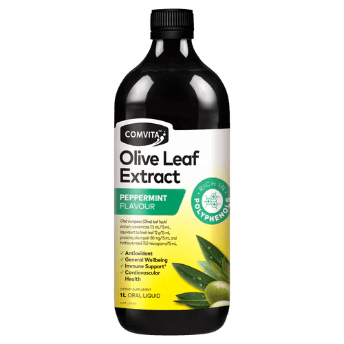 Comvita Olive Leaf Extract Peppermint 1l - OhYouLuckyDuck.com.au