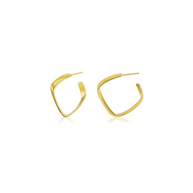 Adnohr Just Hoops Twisted Square Hoop Gp 14587
