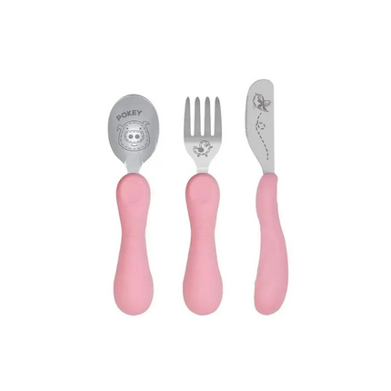 Marcus & Marcus Easy Grip Cutlery Set - Pink