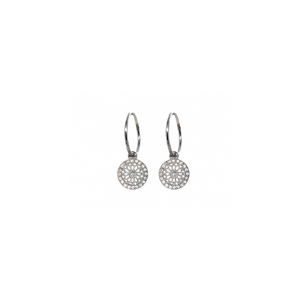 Adnohr Sleeper Plain Large 16Mm Stg. Silver 848
