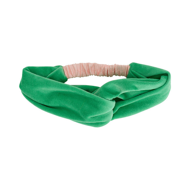 Annabel Trends Velvet Headband Meadow Green